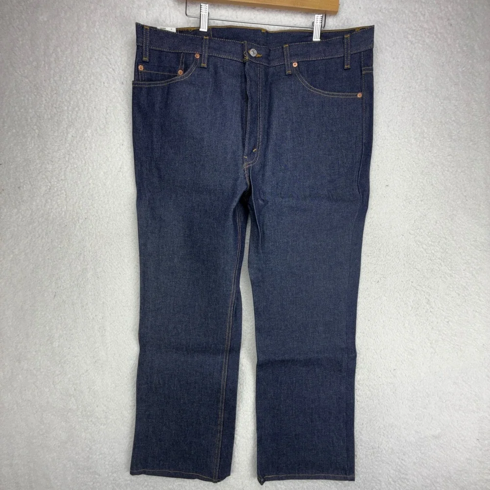 Vintage Levis 517 Mens 40x30 Boot Cut Jeans Rigid Indigo Blue USA 517-0217